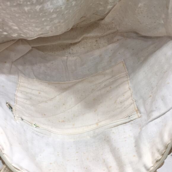 Summer Beach Colorful wooden handles straw tote bag purse - Picture 3 of 3